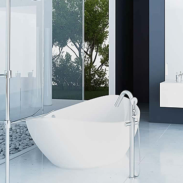 Luxury bathroom rough-in