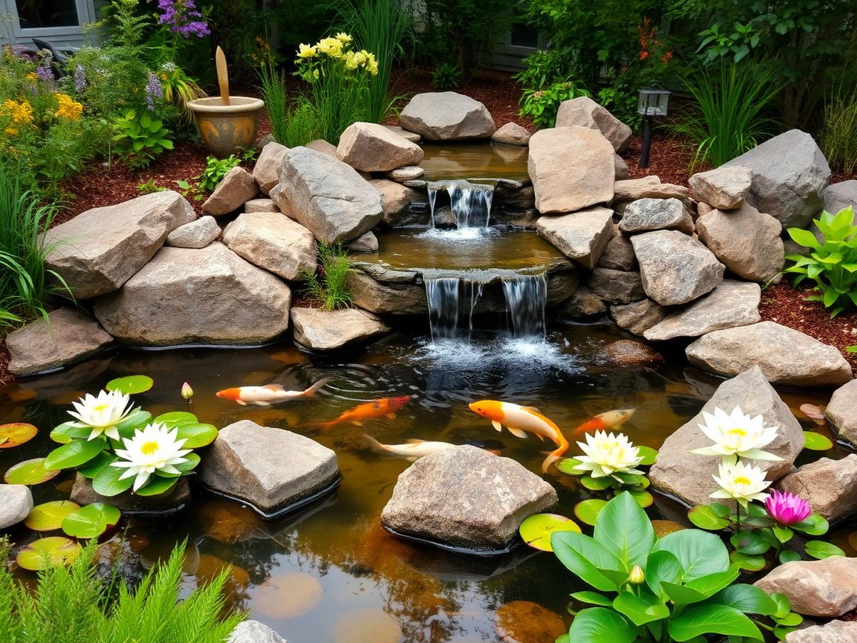Koi Pond & Waterfall — Maitland