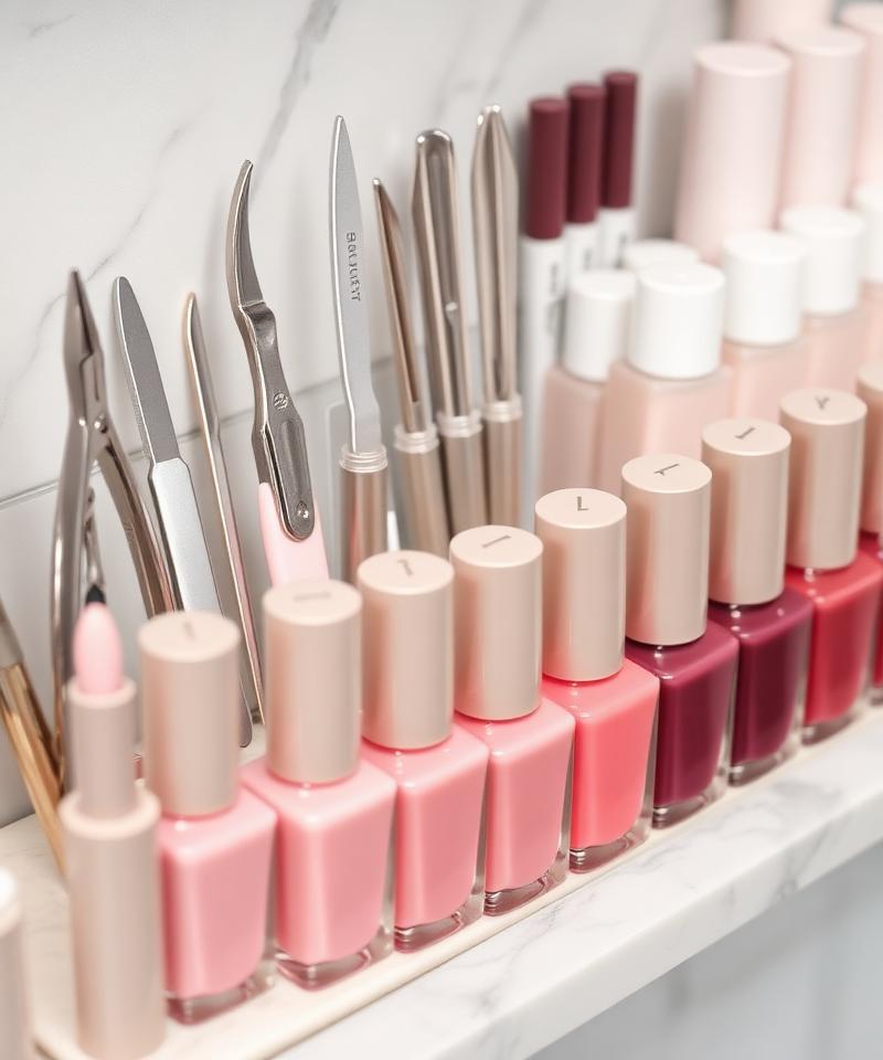 Artist detailing a custom nail design