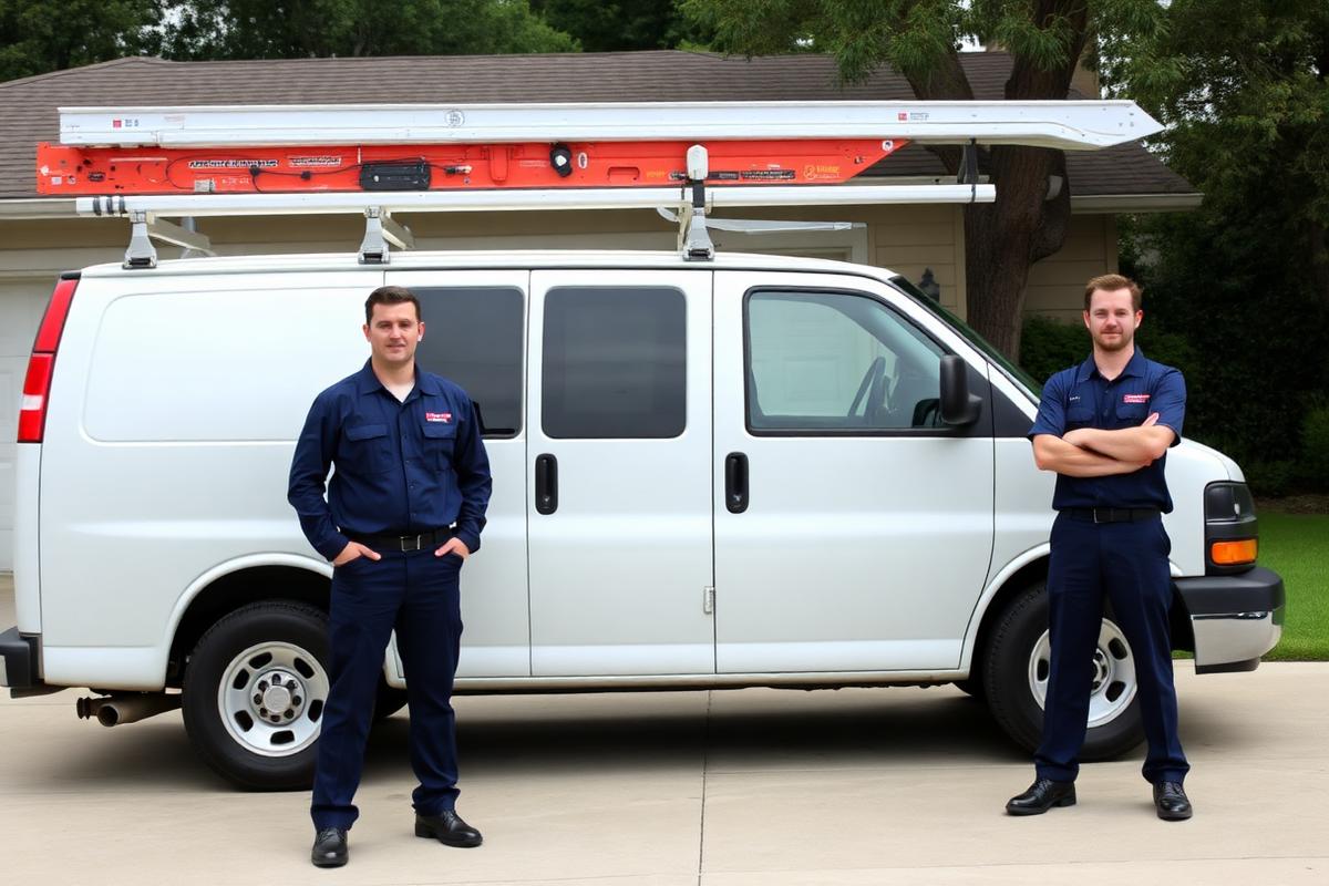 Voltaic Electric crew with their service van