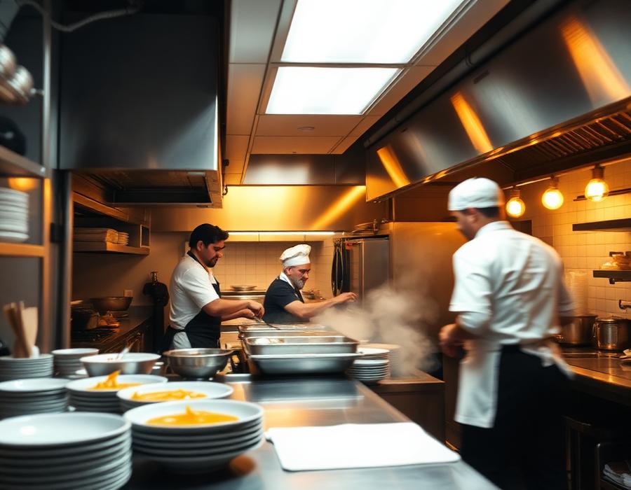 The kitchen at seven