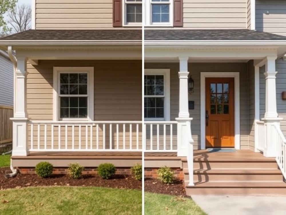 Porch repair & exterior repaint — College Park