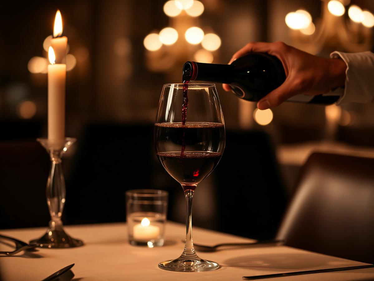 Wine being poured tableside