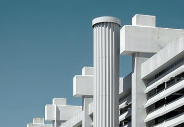 Modern building facade detail