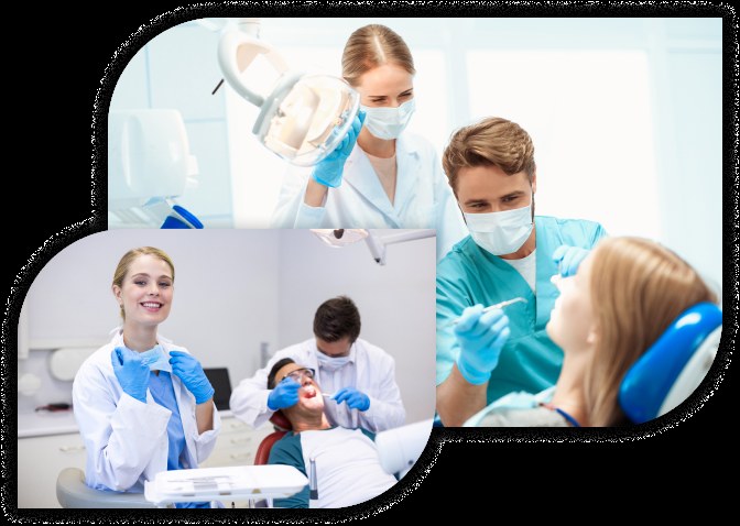 Dental treatment in progress