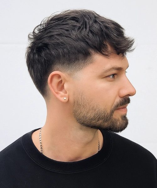 Textured crop, low taper