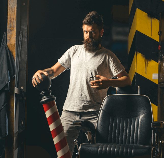 Inside the Trim & Style barber shop