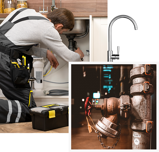 Plumfix plumbing repair collage