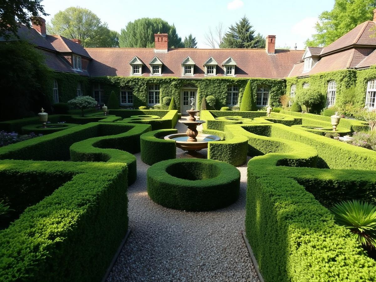 Formal Boxwood Parterre — Isleworth