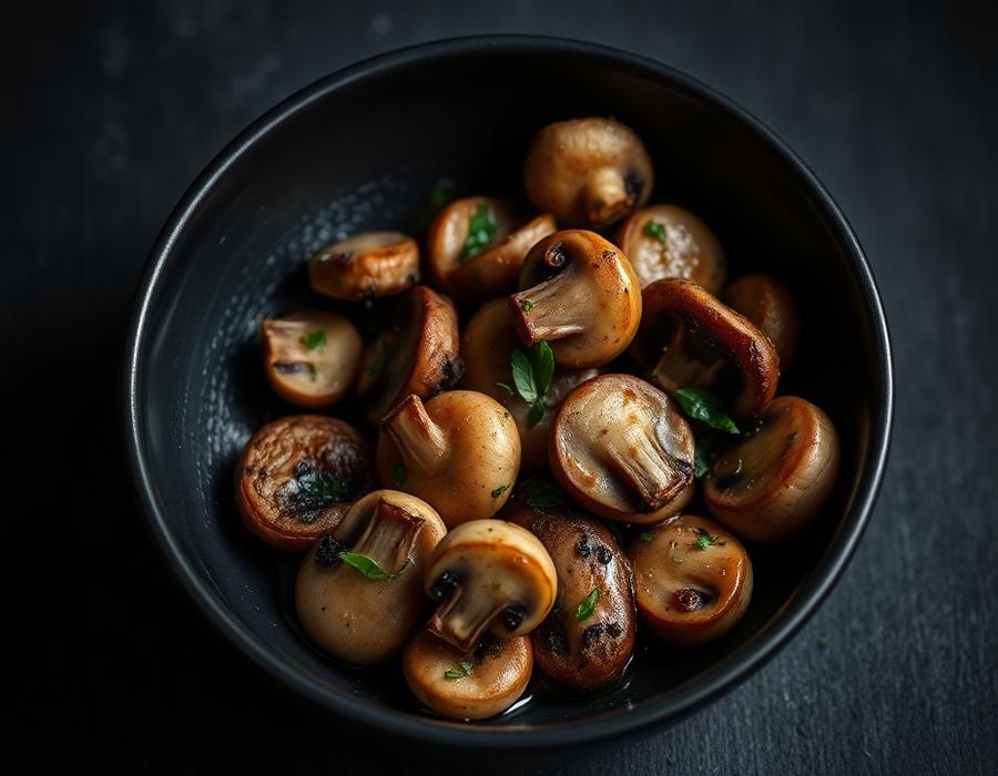 Italian Mushrooms in Garlic