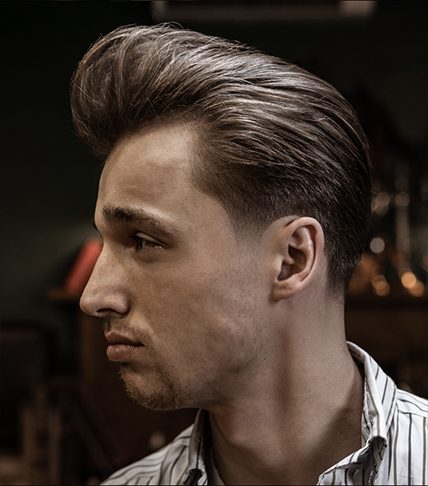 Classic pompadour