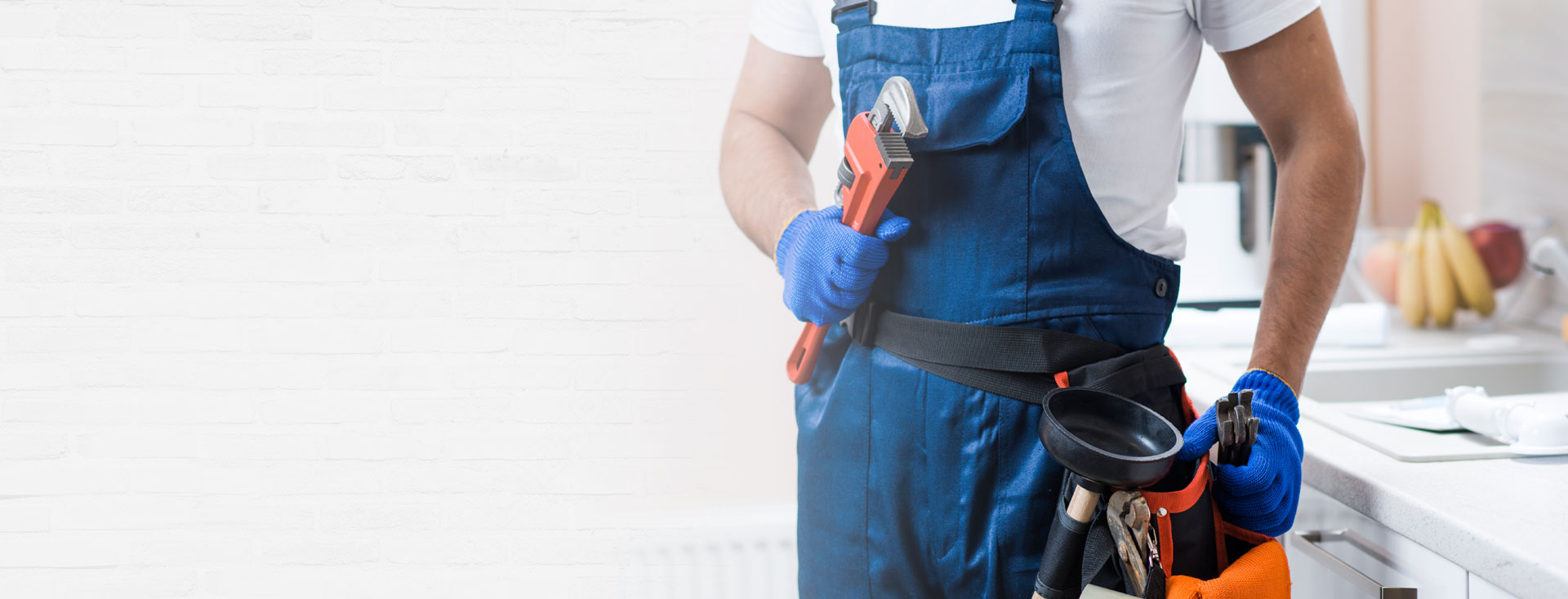 BlueSeal plumber ready for a kitchen repair