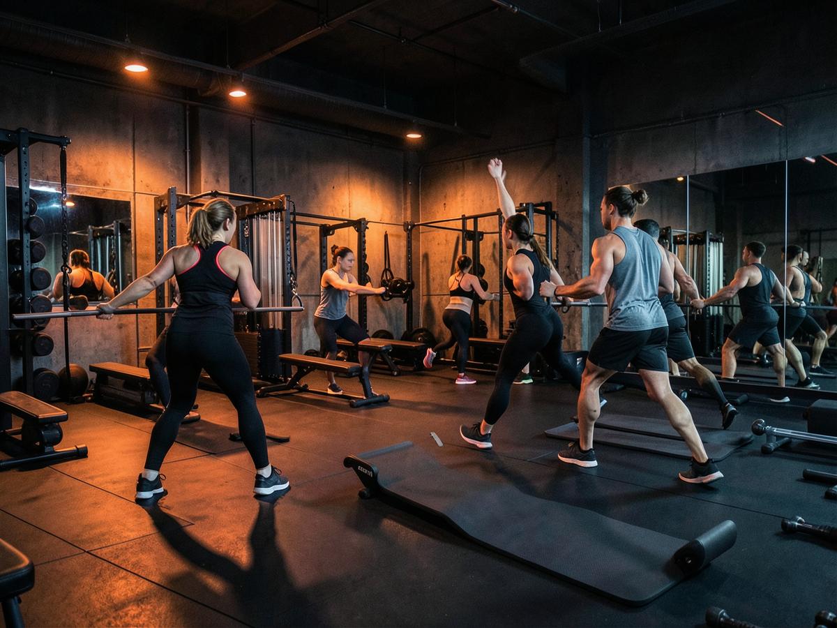 Group class at IronPulse
