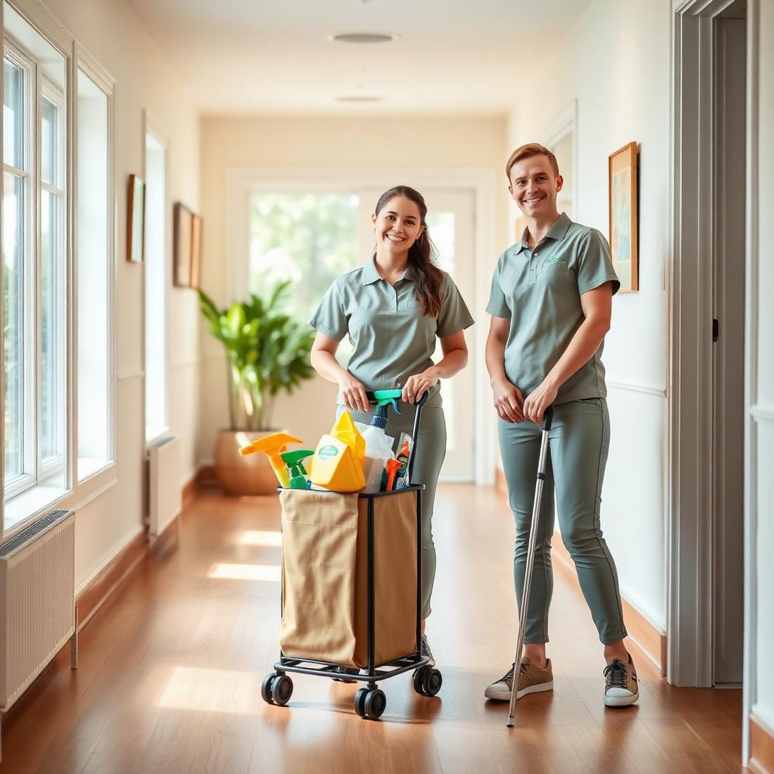 Clanora cleaning team at work