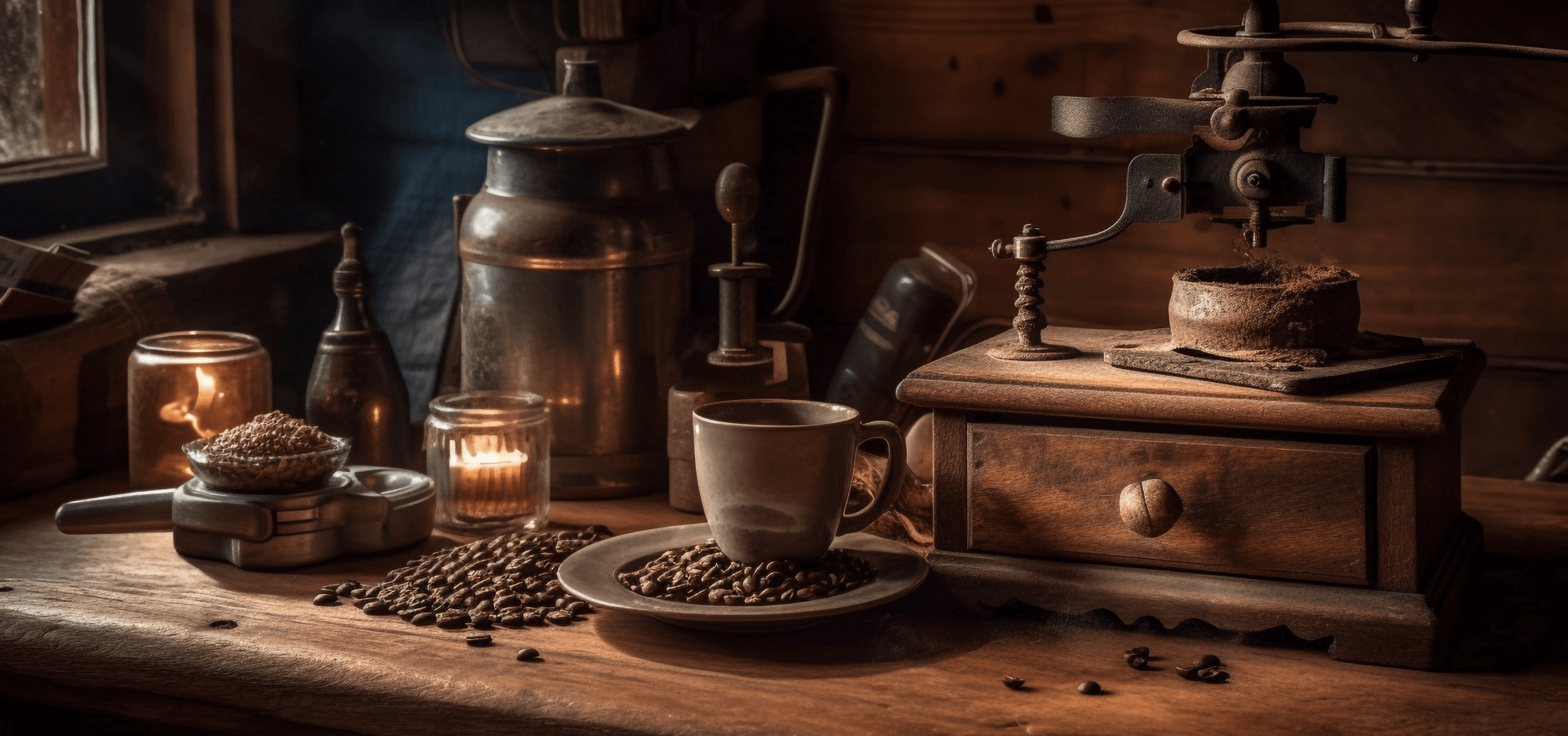 Inside the Caffeine Corner café