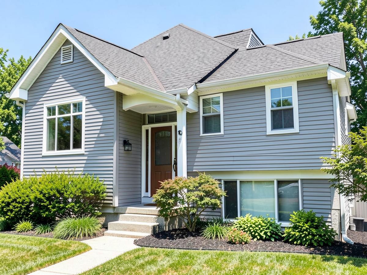New siding installation