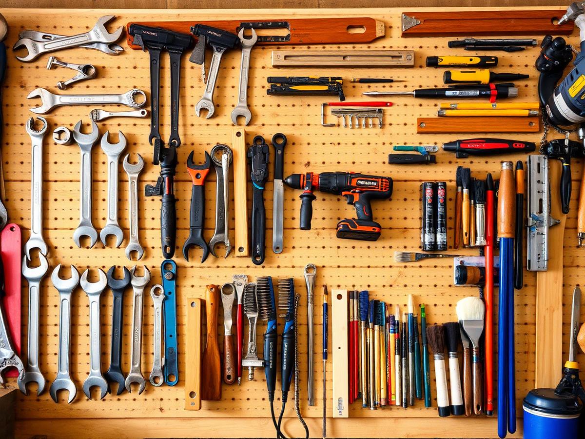 Organized tool wall