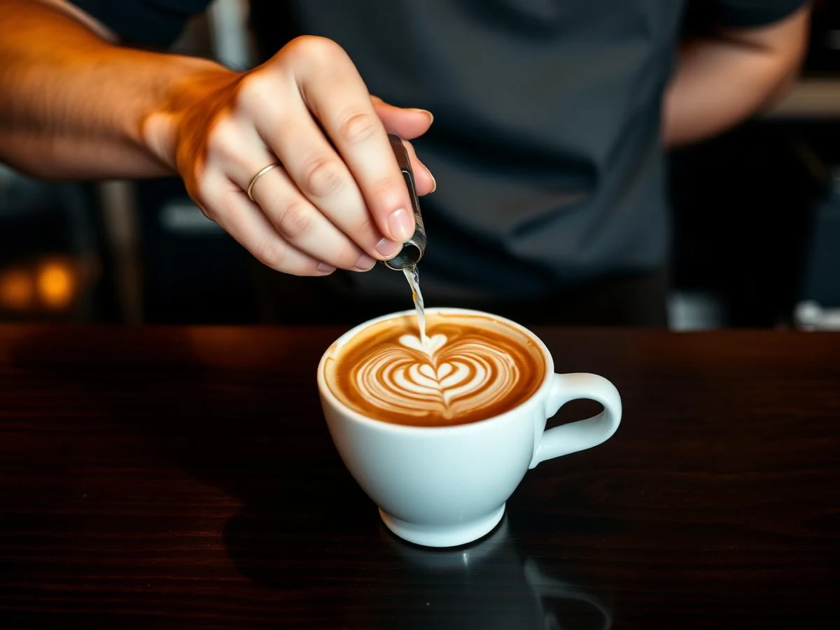 Pour-over brewing at the slow bar